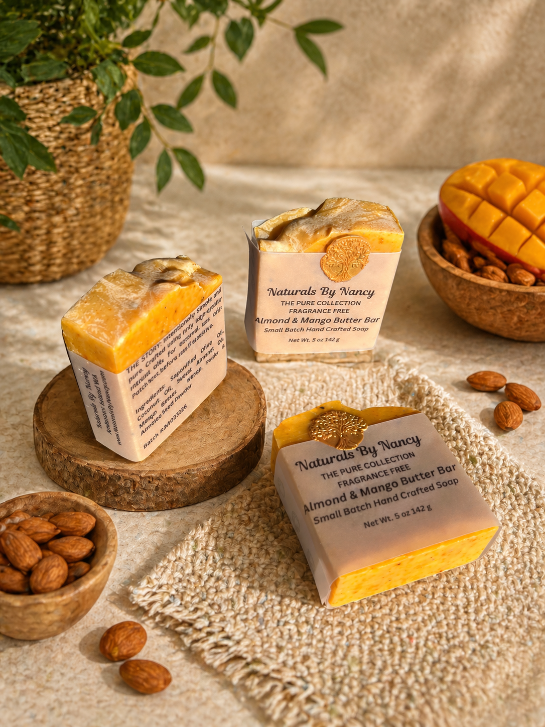 Fragrance Free Almond & Mango Butter Bar